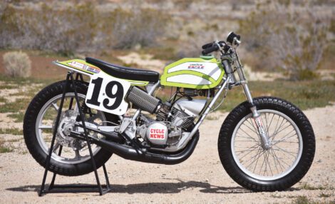 1974 Kawasaki H2R Flat Tracker: Kanemoto's Dragon Image