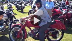 1951 Moto Guzzi Gambalunga at 2011 Barber Vintage Festival