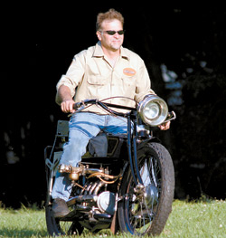 Riding Into History on a 1917 Henderson Motorcycle